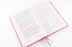 Feyzü'l Furkan Kur'an-ı Kerim ve Tefsirli Meali (Sempatik Cep Boy - Ciltli) Pembe