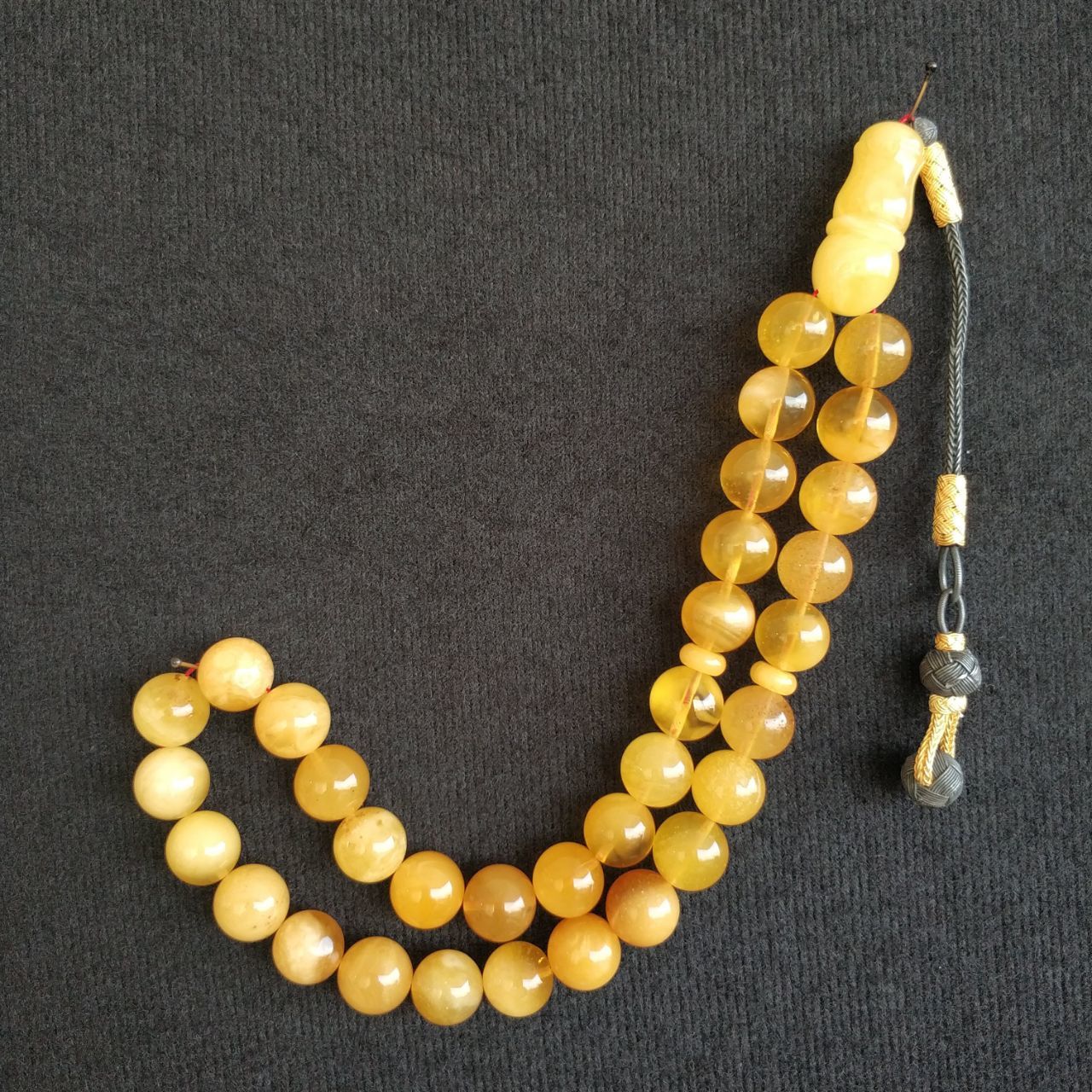 11mm Küre Model Damla Kehribar Tespih