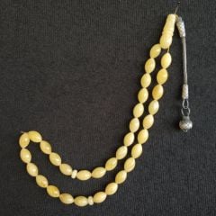 7*11 mm Beyzi Model Damla Kehribar Tespih